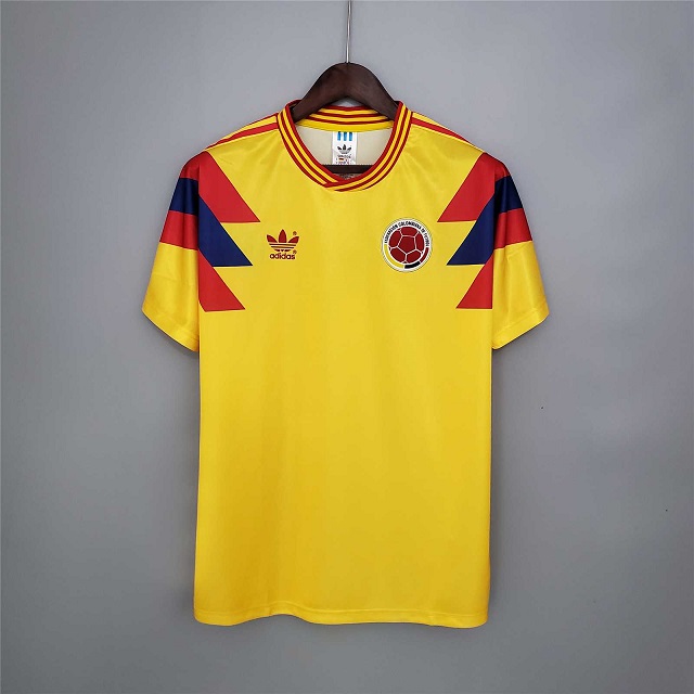 AAA Quality Colombia 1990 World Cup Home Soccer Jersey